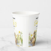 Schattigee Waterverf eend baby jongen douche Papieren Bekers (Rechts)