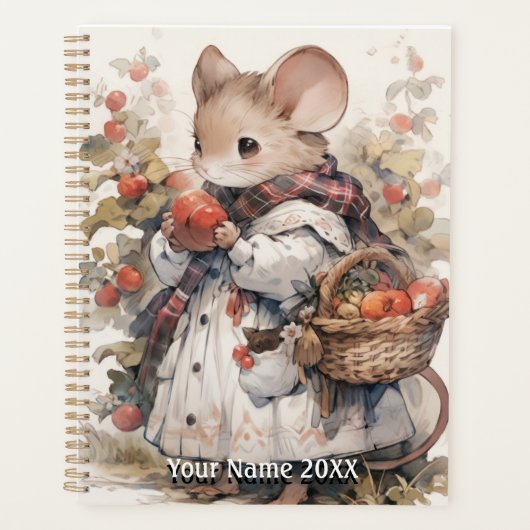 Schattigee Waterverf Field Mouse Planner (Voorkant)