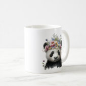 Schattigee Waterverf Floral Panda Koffiemok (Voorkant rechts)
