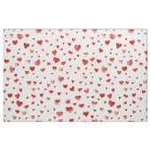 Schattigee Waterverf Flying Red Hearts Stof (Fat Quarter)