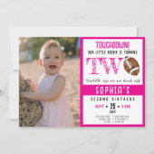 Schattigee Waterverf Football Foto Meisje 2e Verja Kaart (Voorkant)