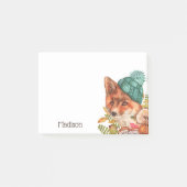 Schattigee Waterverf Fox Herfst Natuur Gepersonali Post-it® Notes (Voorkant)