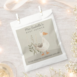 Schattigee Waterverf Gans Baby shower Favor Bag Bedankzakje