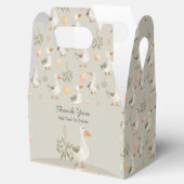 Schattigee Waterverf Gans -  Favor Box Bedankdoosjes (Geopend)