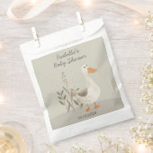 Schattigee Waterverf Gans —  gunsttassen Bedankzakje (Geknipt)