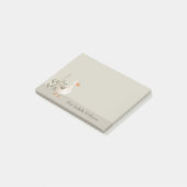 Schattigee Waterverf Gans  Post-it® Notes (Schuin)