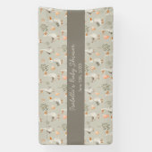 Schattigee Waterverf Ganzen Baby shower Banner (Verticaal)