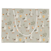 Schattigee Waterverf ganzen grote geschenktas Groot Cadeauzakje (Achterkant)