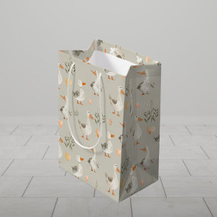 Schattigee Waterverf Ganzen Medium Gift Bag Cadeauzakje