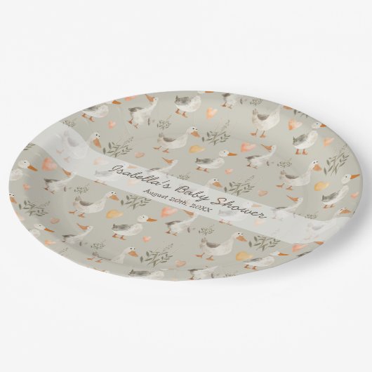 Schattigee Waterverf Ganzen Papier Borden Papieren Bordje (Gekanteld)