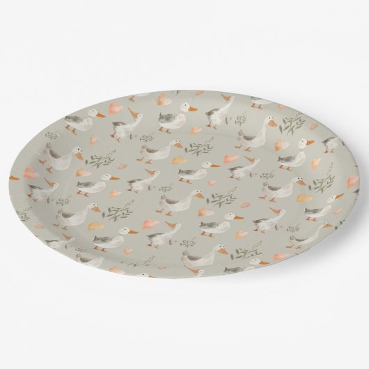 Schattigee Waterverf Ganzen Papier Borden Papieren Bordje (Gekanteld)