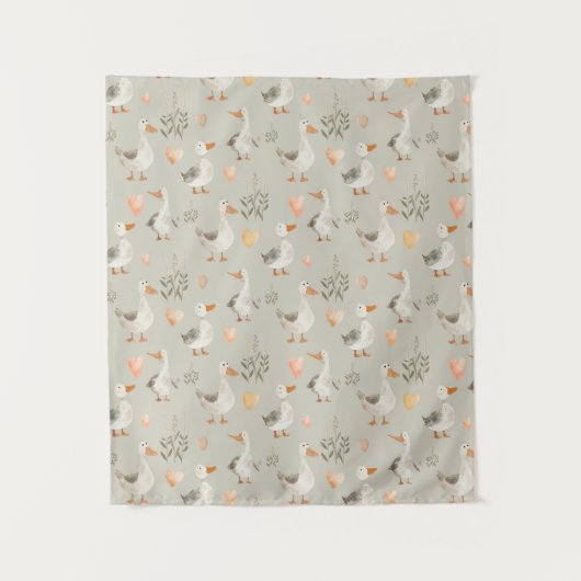 Schattigee Waterverf Ganzen Tapestry / Achtergrond Wandkleed (Voorkant)