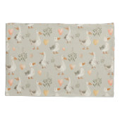 Schattigee Waterverf Ganzenpatroonkussen Hoesje Kussensloop (Achterkant)