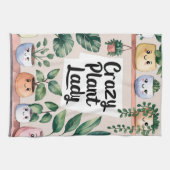 Schattigee Waterverf geanimeerde kamerplant Theedoek (Horizontaal)