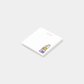 Schattigee Waterverf Gepersonaliseerde Cat Lovers  Post-it® Notes (Schuin)