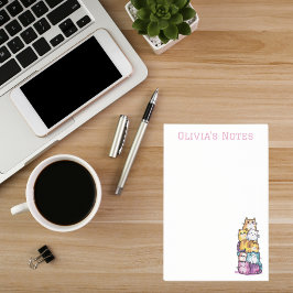 Schattigee Waterverf Gepersonaliseerde Cat Lovers  Post-it® Notes