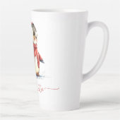 Schattigee Waterverf Gepersonaliseerde Kerstmis Pi Latte Mok (Rechts)