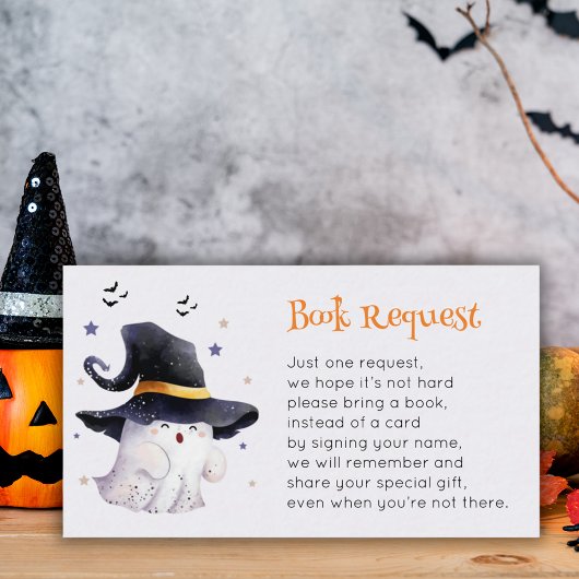 Schattigee Waterverf Ghost Baby shower Enclosure K Visitekaartje