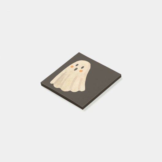 Schattigee Waterverf Ghost Sticky Notes (Schuin)
