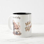 Schattigee Waterverf Gnome Coffee Mok (Voorkant links)