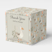 Schattigee Waterverf Goose & Dank u Favor Box Bedankdoosjes (Voorkant Zijde)