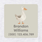 Schattigee Waterverf Goose Kinder Labels (Design 2)