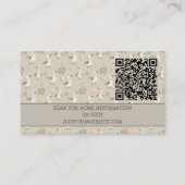 Schattigee Waterverf Goose QR Code Enclosure Kaart (Voorkant)