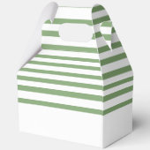 Schattigee Waterverf Green Bow Baby shower Bedankdoosjes (Achterkant)