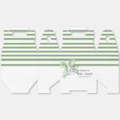 Schattigee Waterverf Green Bow Baby shower Bedankdoosjes (Ongevouwen)