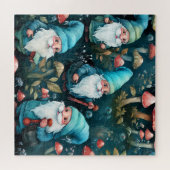 Schattigee Waterverf grillige gnoom Legpuzzel (Horizontaal)