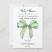 Schattigee waterverf groene boog uitnodiging (Voorkant)