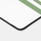 Schattigee Waterverf Groene Bow Stripes Desk Mat (Hoek)