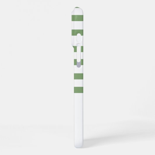 Schattigee Waterverf Groene Bow Stripes iPhone Hoesje (Linkerkant)