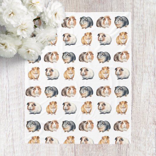 Schattigee Waterverf Guinee Fleece Deken