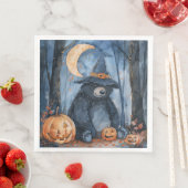 Schattigee Waterverf Halloween Beer voor Decoupage Servet (Insitu)