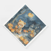 Schattigee Waterverf Halloween Beer voor Decoupage Servet (Hoek)