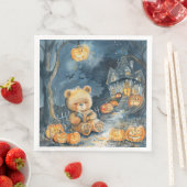 Schattigee Waterverf Halloween Beer voor Decoupage Servet (Insitu)