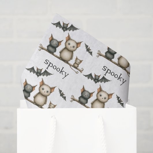 Schattigee Waterverf Halloween Gift bag tissue Tissuepapier (Cadeauzakje)