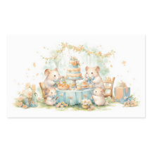 Schattigee Waterverf Hamster Garden Party