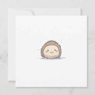 Schattigee Waterverf Happy Hedgehog Feestdagenkaart