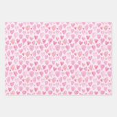 Schattigee Waterverf Hart Valentijnsdag Inpakpapier Vel (Voorkant 2)