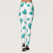 Schattigee Waterverf hartpatroon Leggings (Achterkant)