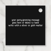 Schattigee Waterverf Haunted House Halloween Bedankjes Labels (Achterkant)