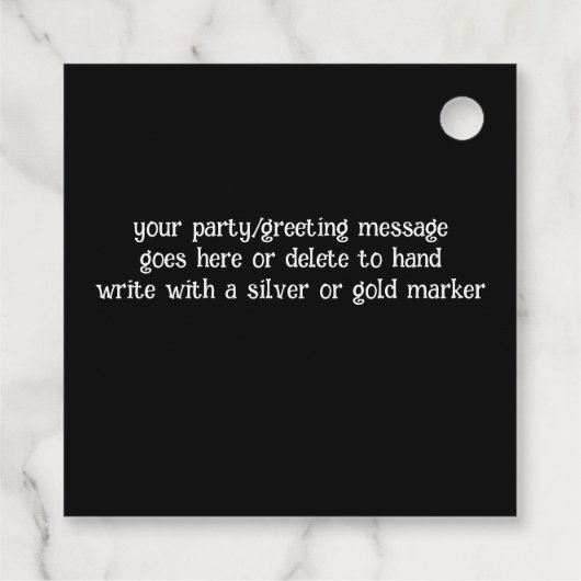 Schattigee Waterverf Haunted House Halloween Bedankjes Labels (Achterkant)