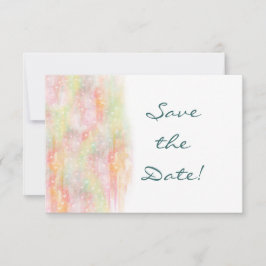 Schattigee Waterverf Hearts Wedding Save the Date