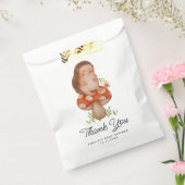 Schattigee Waterverf Hedgehog Baby shower Dank u Bedankzakje (Gezegeld)