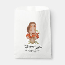 Schattigee Waterverf Hedgehog Baby shower Dank u Bedankzakje