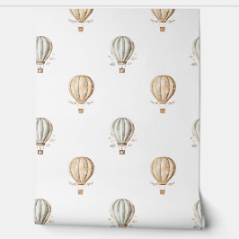 Schattigee Waterverf Hete Luchtballon Kwekerij Jon Behang