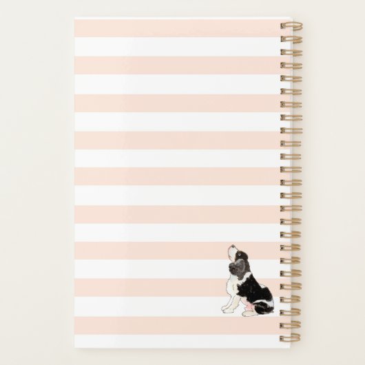 Schattigee waterverf honden Roze 2025 Planner (Achterkant)