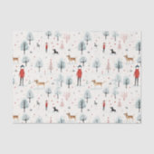 Schattigee Waterverf Hondenharige en Bright Christ Tissuepapier (Voorkant)